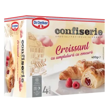 Dr. Oetker Confiserie Croissant cu umplutură cu zmeură