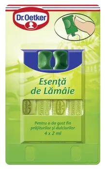 Dr. Oetker Esenţă de lămâie 4x2ml