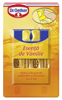 Dr. Oetker Esenţă de vanilie 4x2ml