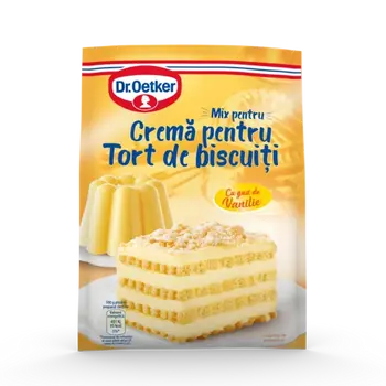 Dr. Oetker Cremă de vanilie pentru tort de biscuiți