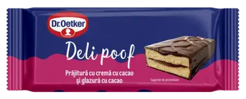 Dr. Oetker Deli Poof prăjitură cacao și glazură cacao