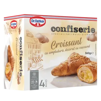 Dr. Oetker Confiserie Croissant cu umplutură, decorat cu cașcaval