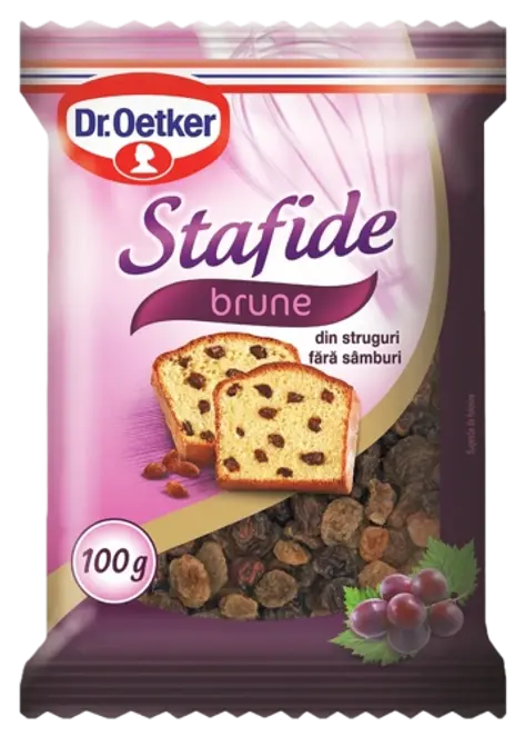 Dr. Oetker Stafide brune 100g