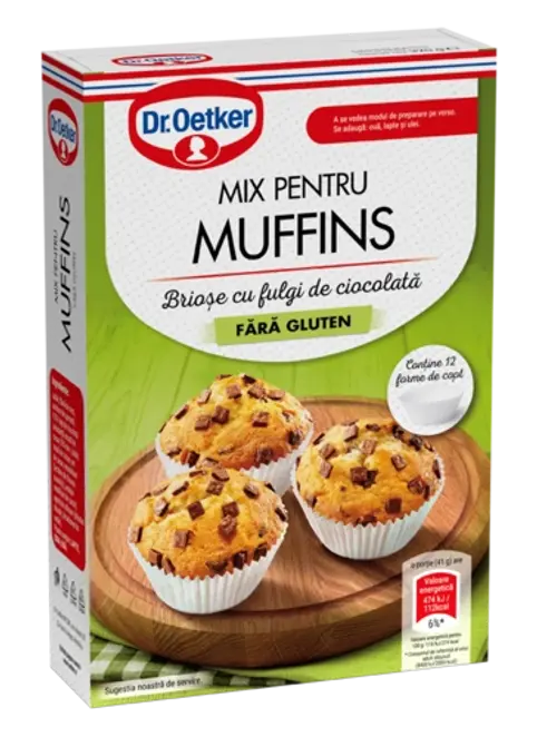 Dr. Oetker Mix pentru brioşe fără gluten