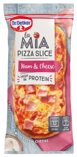 Dr. Oetker Pizza La Mia Slice Șuncă și Brânză