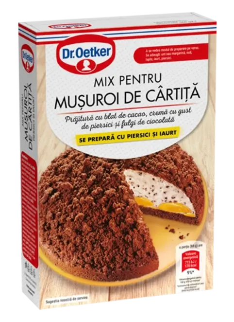 Dr. Oetker Muşuroi de cârtiţă piersici si iaurt