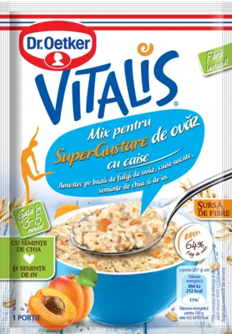 Dr. Oetker SuperGustare de ovăz cu caise