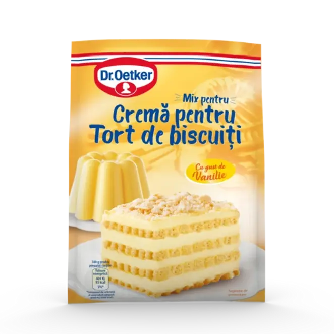Dr. Oetker Cremă de vanilie pentru tort de biscuiți