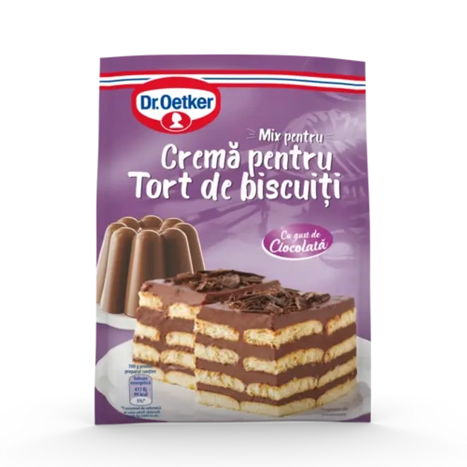 Dr. Oetker Cremă de ciocolată pentru tort de biscuiți