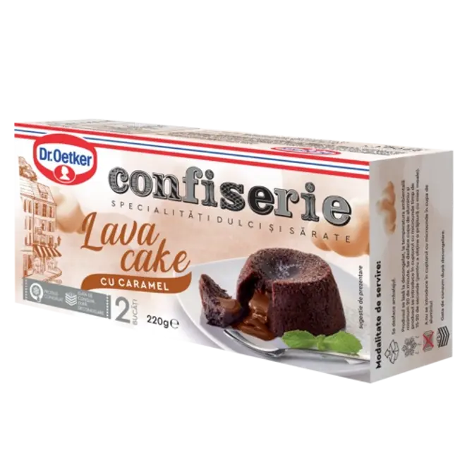 Dr. Oetker Confiserie Lava cake cu caramel