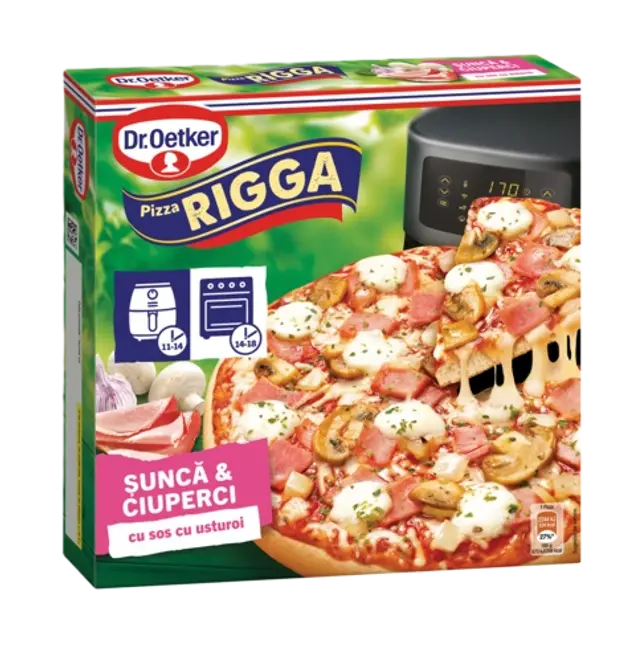 Dr. Oetker Pizza cu șuncă și ciuperci