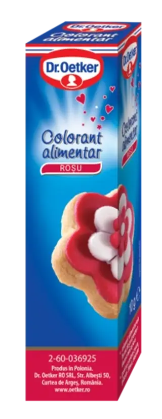 Colorant alimentar roșu Dr. Oetker (un tub)
