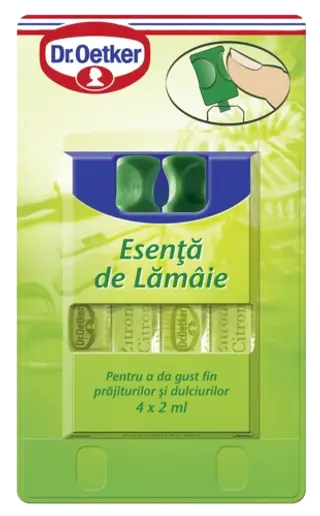 Esență lămâie Dr. Oetker - fiole picături din fiolă
