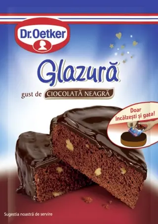Glazură ciocolată neagră Dr. Oetker