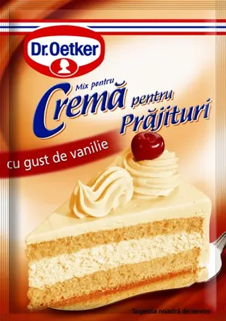 Cremă pentru prăjituri cu gust de vanilie Dr. Oetker