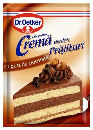 Cremă pentru prăjituri cu gust de ciocolată Dr. Oetker