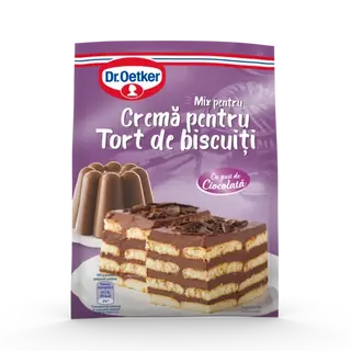 Cremă de ciocolată pentru tort de biscuiți