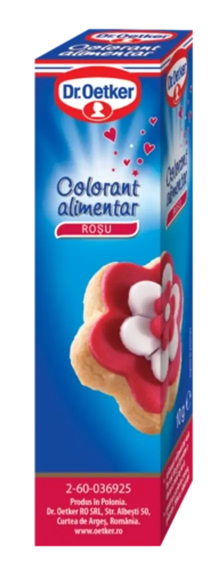 Colorant alimentar roșu Dr. Oetker (un tub)