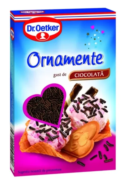 Ornamente din ciocolată Dr. Oetker