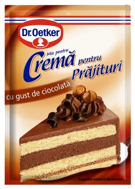 Cremă pentru prăjituri cu gust de ciocolată Dr. Oetker