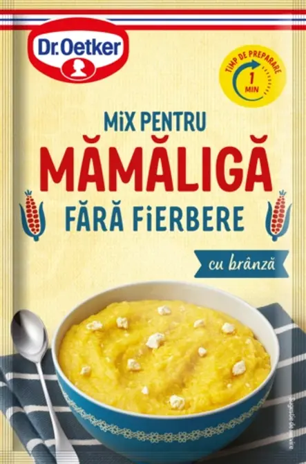 Mămăliga fără fierbere cu brânză
