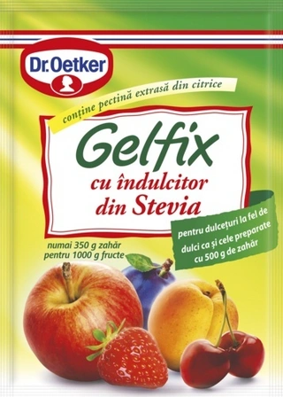 Gelfix cu îndulcitor din Stevia Dr. Oetker