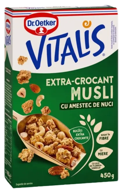 Dr. Oetker Musli extra crocant cu amestec de nuci