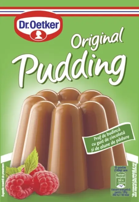 Dr. Oetker Praf de budincă cu gust de ciocolată și alune