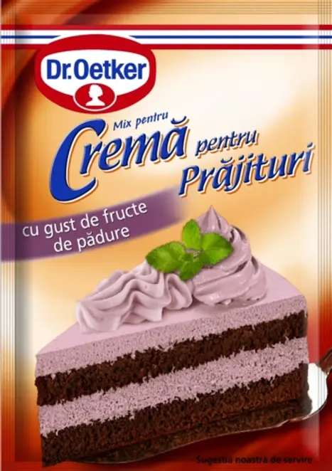 Dr. Oetker Cremă pentru prăjituri cu gust de fructe de pădure