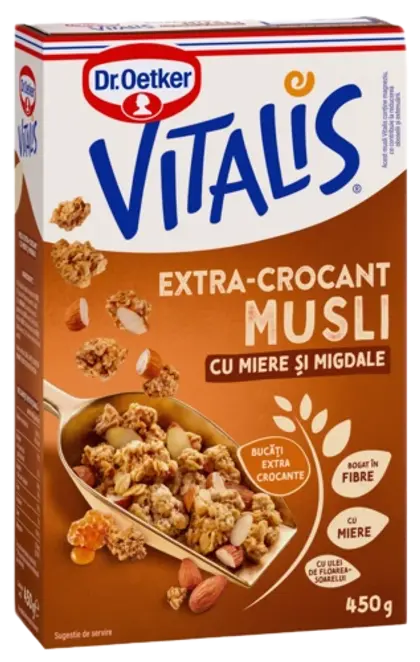 Dr. Oetker Musli extra crocant miere si migdale