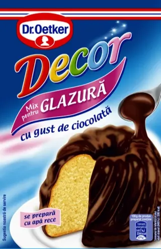 Decor Glazură cu gust de ciocolată Dr. Oetker
