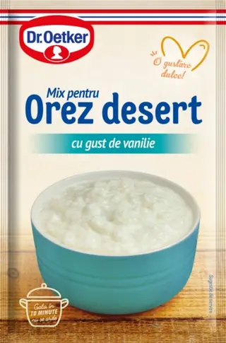 Orez desert cu gust de vanilie Dr. Oetker