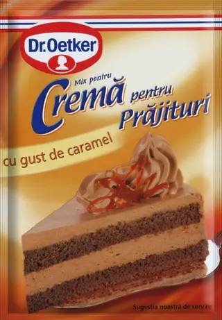 Cremă pentru prăjituri cu gust de caramel Dr Oetker
