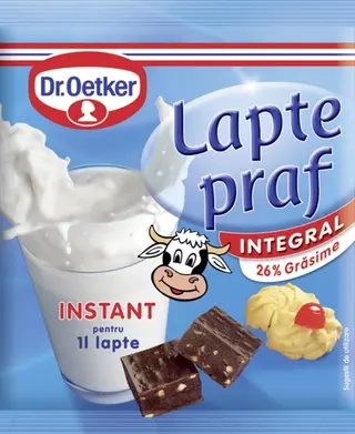 Lapte praf integral Dr. Oetker