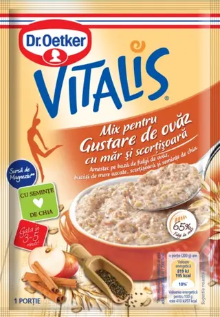 Vitalis Mix pentru Gustare de ovaz cu măr și scorțișoară Dr. Oetker