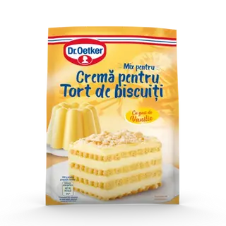 Cremă de vanilie pentru tort de biscuiți