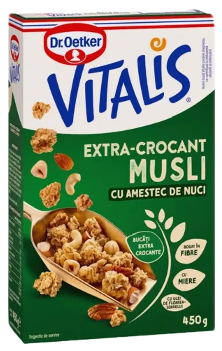 Musli extra crocant cu amestec de nuci