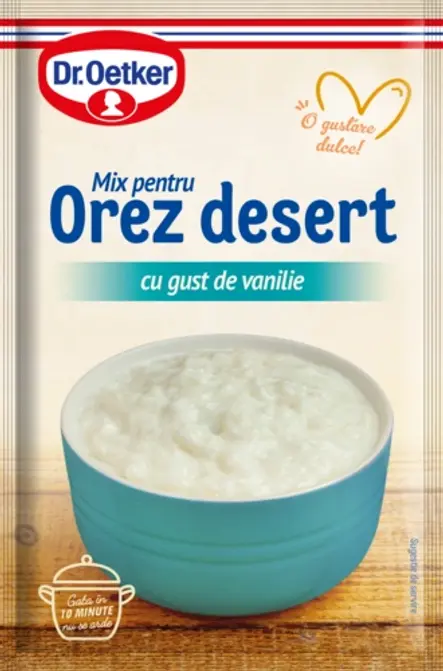 Orez desert cu gust de vanilie Dr. Oetker
