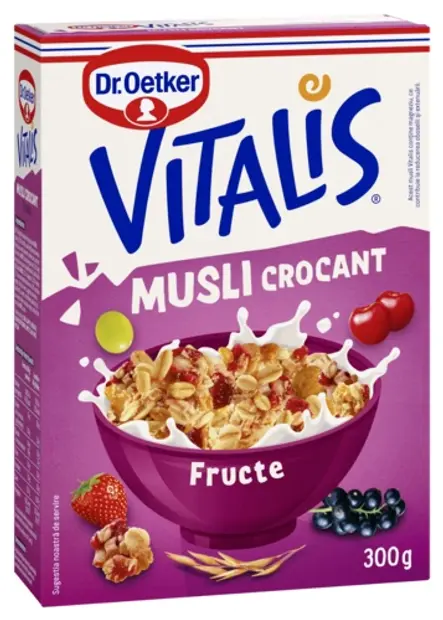 Musli Vitalis crocant cu fructe Dr. Oetker