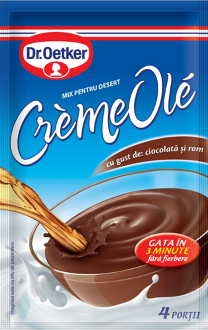 Dr. Oetker Crème Olé cu gust de ciocolată și rom