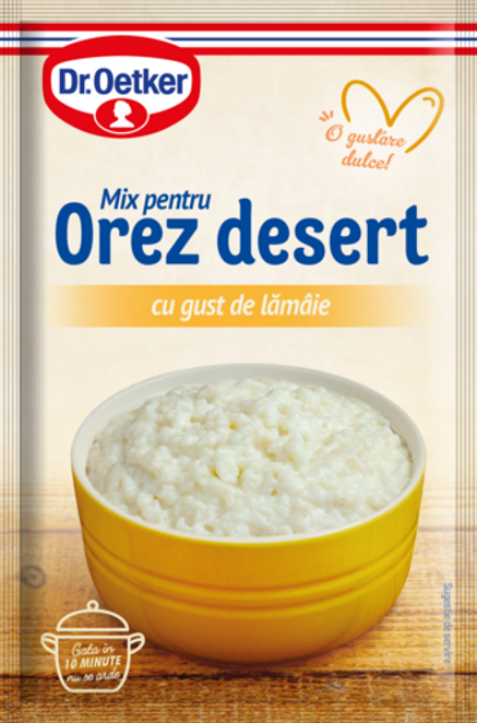 Dr. Oetker Orez desert cu gust de lămâie