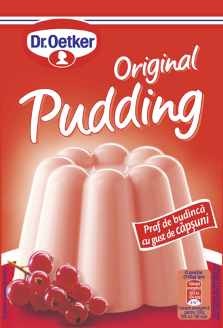 Dr. Oetker Praf de budincă cu gust de căpşuni