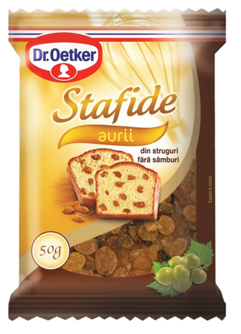 Dr. Oetker Stafide aurii 50g