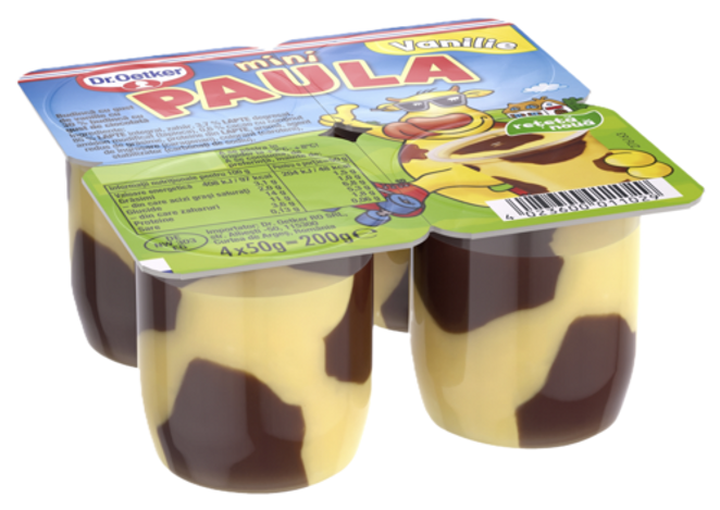 Dr. Oetker Paula mini cu gust de vanilie și ciocolată