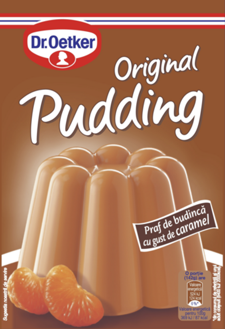 Dr. Oetker Praf de budincă cu gust de caramel