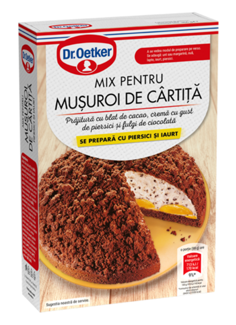 Dr. Oetker Muşuroi de cârtiţă piersici si iaurt