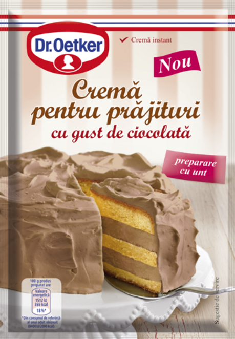 Dr. Oetker Cremă pentru prăjituri cu gust de ciocolată
