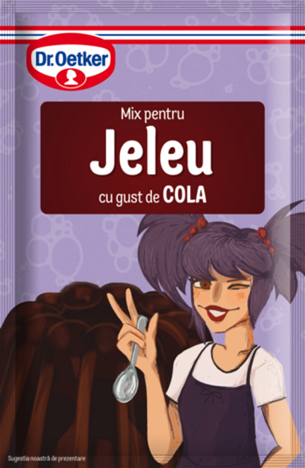Dr. Oetker Jeleu cu gust de cola