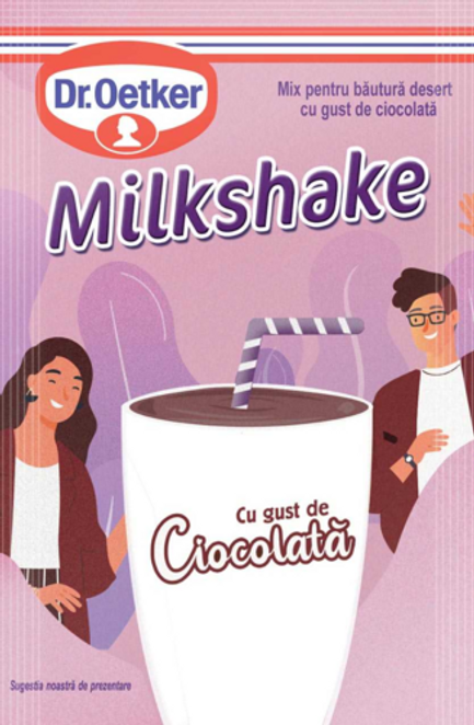 Dr. Oetker Milkshake cu gust de ciocolată