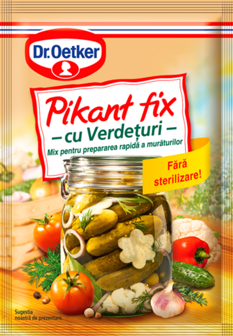 Dr. Oetker Pikant fix cu verdețuri